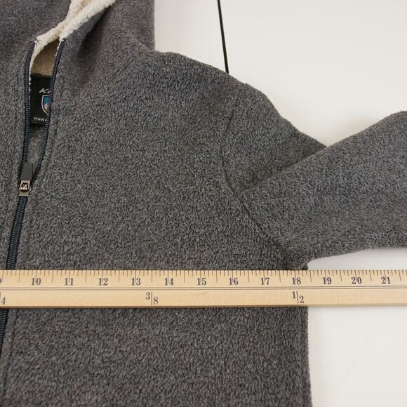 Kuhl Gray Full Zip Alfpaca Fleece Hoodie Womens Sz S - Picture 3 of 8
